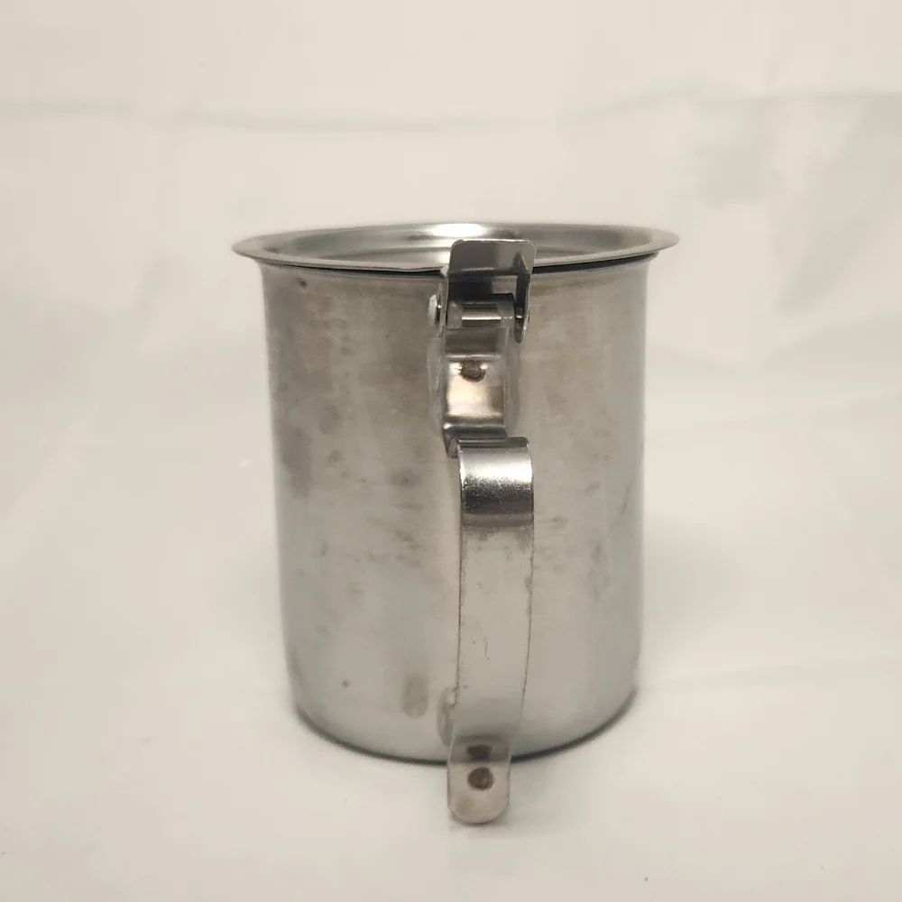 3 1/2” Vintage Stainless Steel Creamer/Syrup Pitcher - Picture 2 of 10
